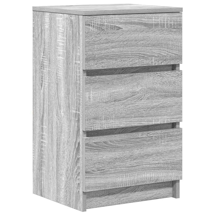 Noptiera cu 3 sertare Gri Sonoma 39x35x65 cm - WALTI WALTI