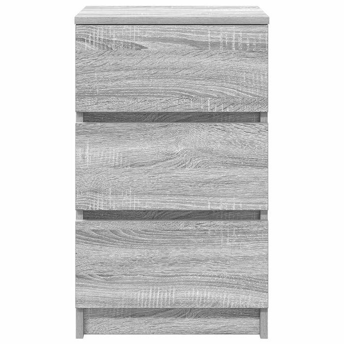 Noptiera cu 3 sertare Gri Sonoma 39x35x65 cm - WALTI WALTI