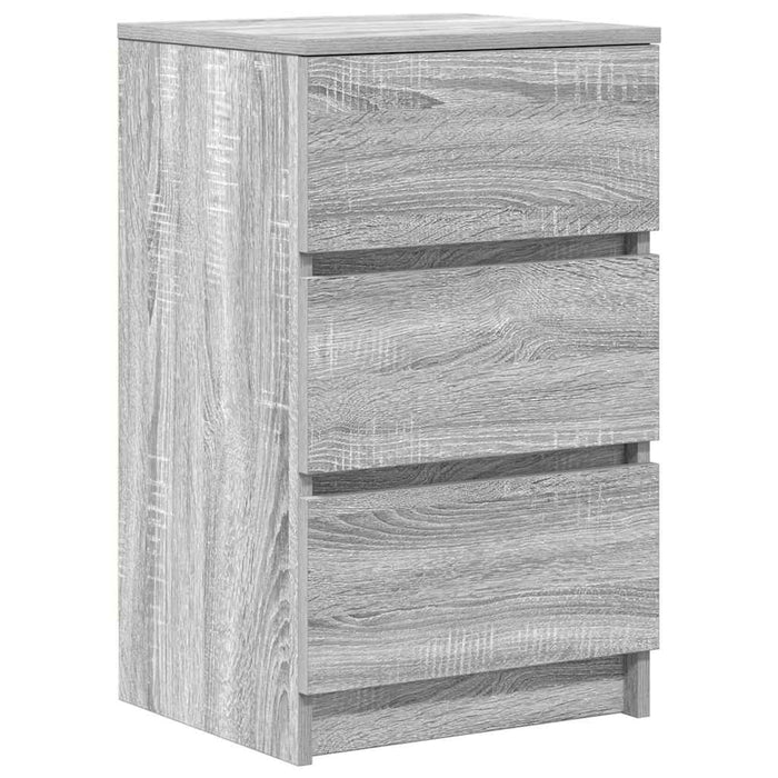 Noptiere cu 3 sertare 2 buc Gri Sonoma 39x35x65 cm - WALTI WALTI