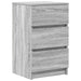 Noptiere cu 3 sertare 2 buc Gri Sonoma 39x35x65 cm - WALTI WALTI