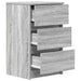 Noptiere cu 3 sertare 2 buc Gri Sonoma 39x35x65 cm - WALTI WALTI