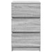 Noptiere cu 3 sertare 2 buc Gri Sonoma 39x35x65 cm - WALTI WALTI