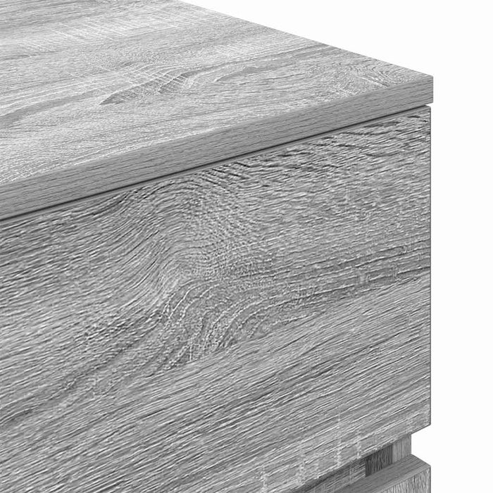Noptiere cu 3 sertare 2 buc Gri Sonoma 39x35x65 cm - WALTI WALTI