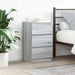 Noptiere cu 3 sertare 2 buc Gri Sonoma 39x35x65 cm - WALTI WALTI