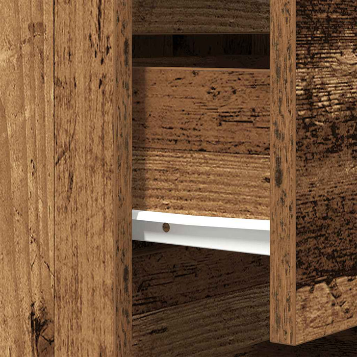 Noptiera cu 3 sertare din lemn vechi 39x35x65 cm - WALTI WALTI