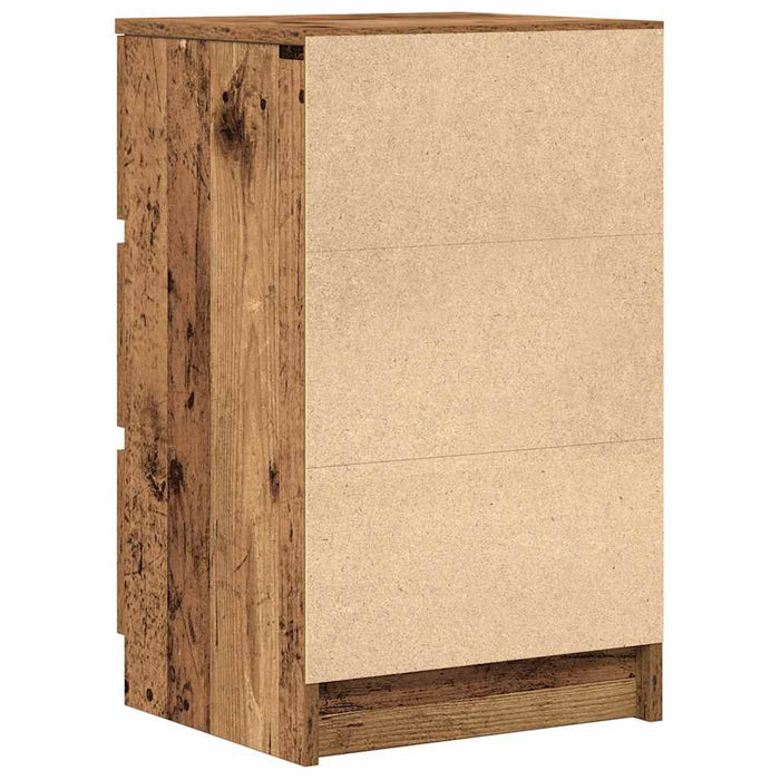 Noptiere cu 3 sertare 2 buc Lemn vechi 39x35x65 cm - WALTI WALTI
