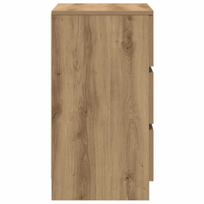 Noptiera cu 3 sertare Artisan Stejar 39x35x65 cm - WALTI WALTI