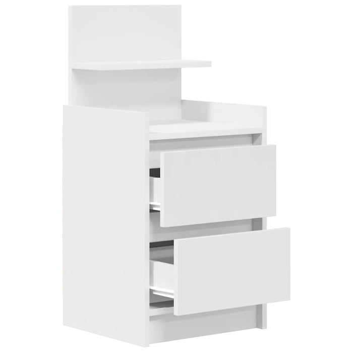 Noptiera cu 2 sertare alb 38x34x80 cm - WALTI WALTI