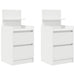 Noptiere cu 2 sertare 2 buc Alb 38x34x80 cm - WALTI WALTI
