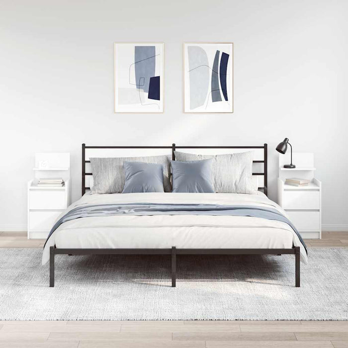 Noptiere cu 2 sertare 2 buc Alb 38x34x80 cm - WALTI WALTI
