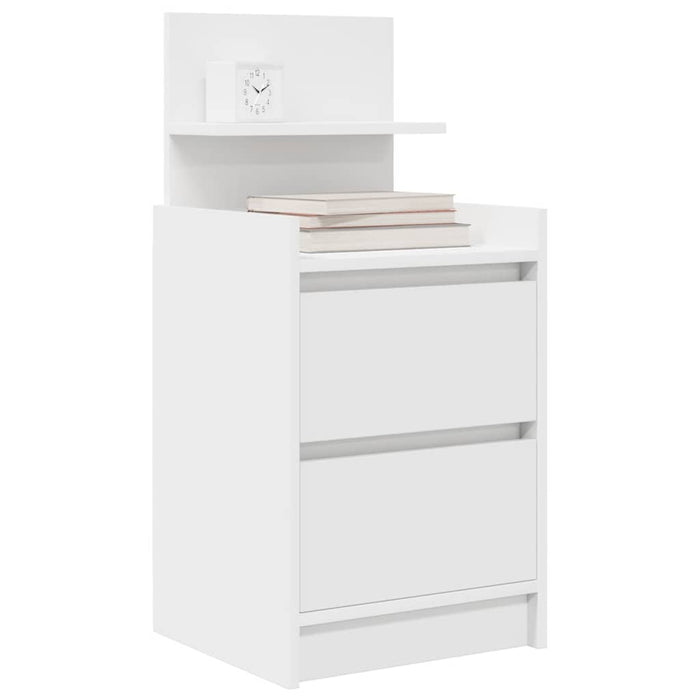 Noptiere cu 2 sertare 2 buc Alb 38x34x80 cm - WALTI WALTI