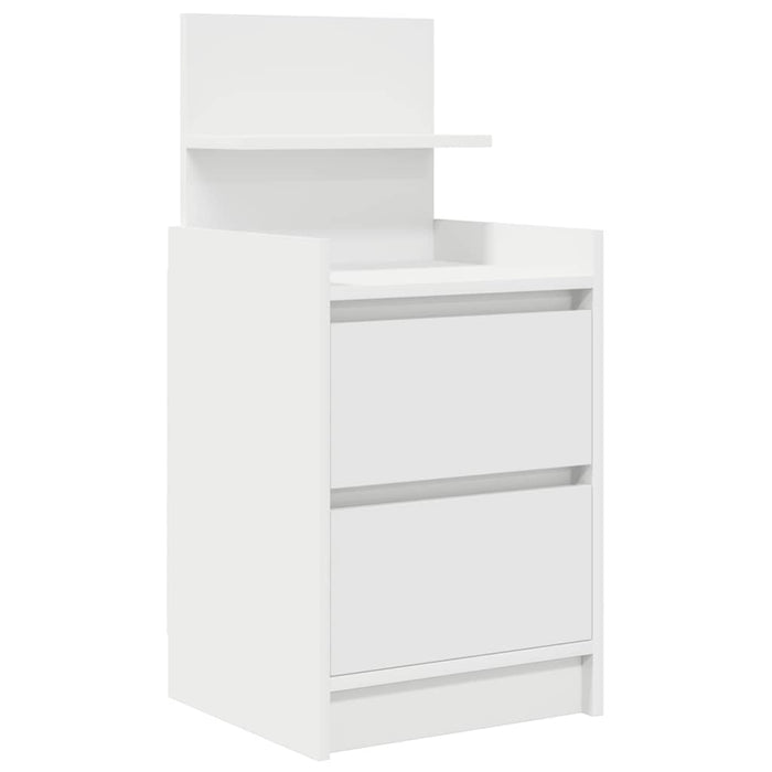 Noptiere cu 2 sertare 2 buc Alb 38x34x80 cm - WALTI WALTI