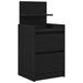 Noptiere cu 2 sertare 2 buc Negru 38x34x80 cm - WALTI WALTI