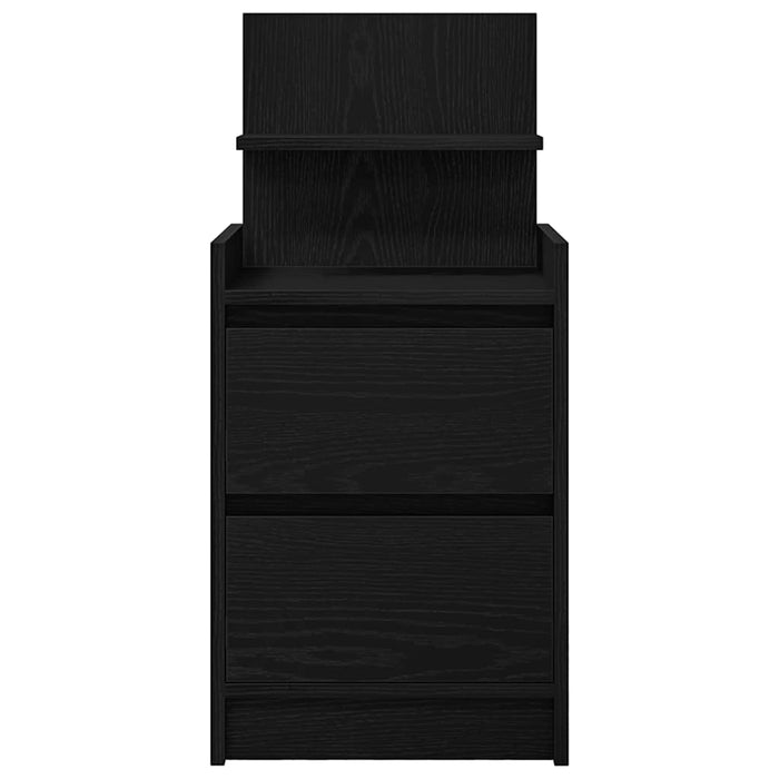 Noptiere cu 2 sertare 2 buc Negru 38x34x80 cm - WALTI WALTI