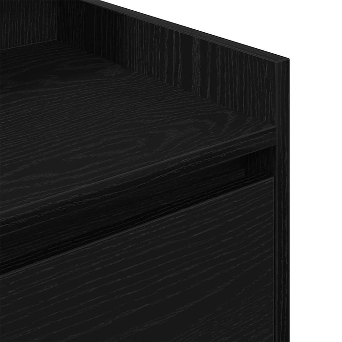 Noptiere cu 2 sertare 2 buc Negru 38x34x80 cm - WALTI WALTI