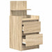Noptiera cu 2 sertare Stejar Sonoma 38x34x80 cm - WALTI WALTI