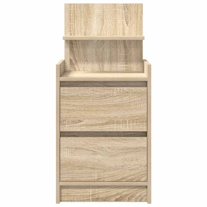 Noptiera cu 2 sertare Stejar Sonoma 38x34x80 cm - WALTI WALTI