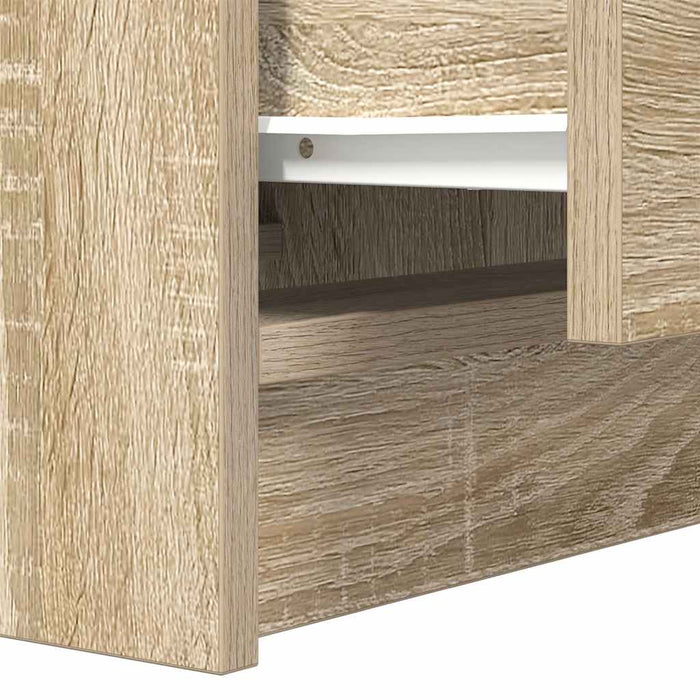 Noptiera cu 2 sertare Stejar Sonoma 38x34x80 cm - WALTI WALTI