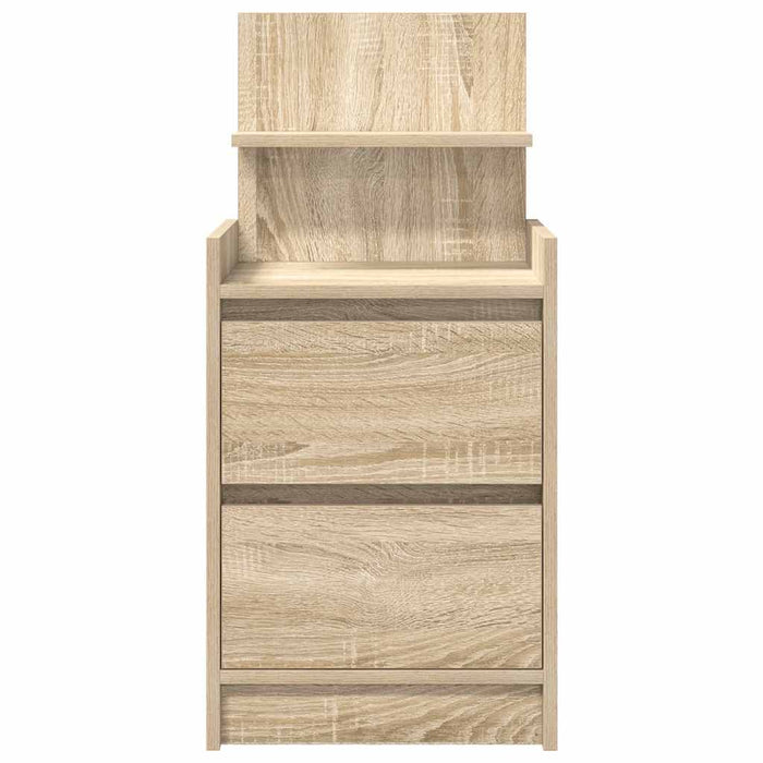Noptiere cu 2 sertare 2 buc Stejar Sonoma 38x34x80 cm - WALTI WALTI