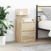 Noptiere cu 2 sertare 2 buc Stejar Sonoma 38x34x80 cm - WALTI WALTI
