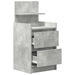 Noptiera cu 2 sertare gri beton 38x34x80 cm - WALTI WALTI