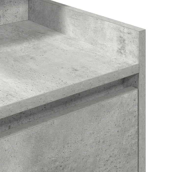 Noptiera cu 2 sertare gri beton 38x34x80 cm - WALTI WALTI
