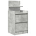 Noptiere cu 2 sertare 2 buc Beton Gri 38x34x80 cm - WALTI WALTI