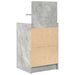 Noptiere cu 2 sertare 2 buc Beton Gri 38x34x80 cm - WALTI WALTI