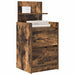 Noptiera cu 2 sertare stejar afumat 38x34x80 cm - WALTI WALTI