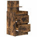 Noptiera cu 2 sertare stejar afumat 38x34x80 cm - WALTI WALTI
