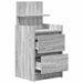 Noptiere cu 2 sertare 2 buc Gri Sonoma 38x34x80 cm - WALTI WALTI