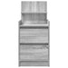 Noptiere cu 2 sertare 2 buc Gri Sonoma 38x34x80 cm - WALTI WALTI