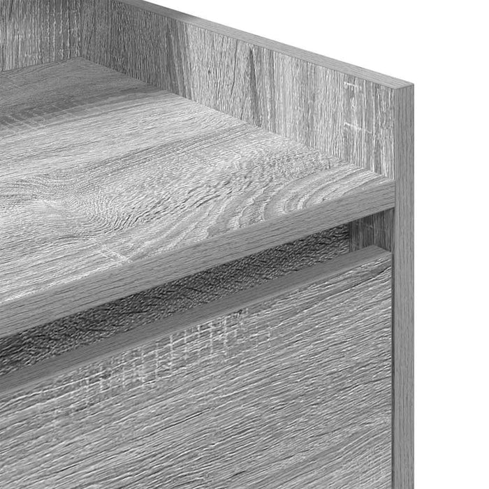 Noptiere cu 2 sertare 2 buc Gri Sonoma 38x34x80 cm - WALTI WALTI