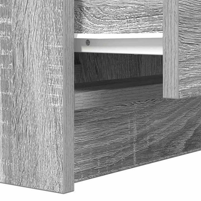 Noptiere cu 2 sertare 2 buc Gri Sonoma 38x34x80 cm - WALTI WALTI