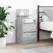 Noptiere cu 2 sertare 2 buc Gri Sonoma 38x34x80 cm - WALTI WALTI