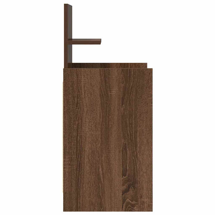 Noptiera cu 2 sertare Stejar maro 38x34x80 cm WALTI