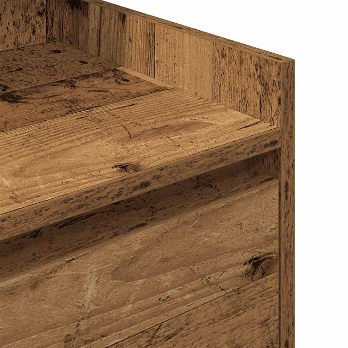 Noptiera cu 2 sertare din lemn vechi 38x34x80 cm - WALTI WALTI