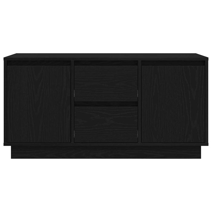 Dulap TV cu lumini LED Stejar negru 100x41x50 cm - WALTI WALTI