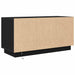 Dulap TV cu lumini LED Stejar negru 100x41x50 cm - WALTI WALTI