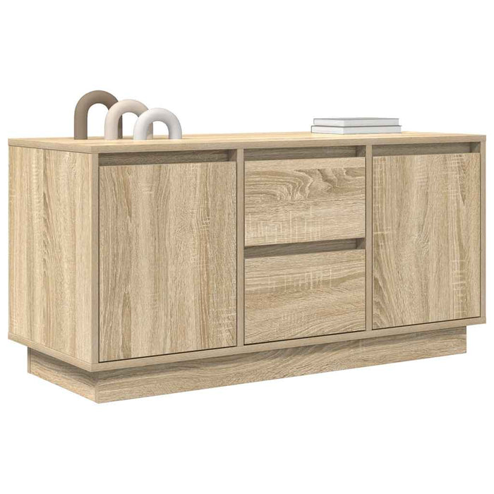 Comodă TV cu lumini LED, stejar sonoma,100x41x50 cm - WALTI WALTI