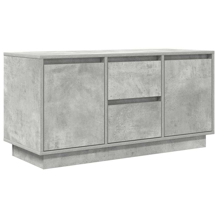 Comodă TV cu lumini LED, gri beton, 100x41x50 cm - WALTI WALTI