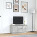 Comodă TV cu lumini LED, gri beton, 100x41x50 cm - WALTI WALTI