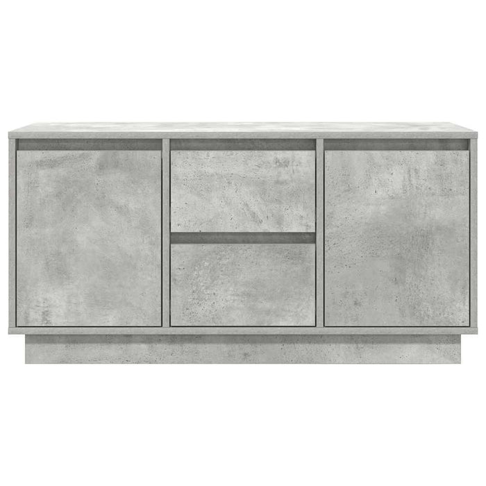 Comodă TV cu lumini LED, gri beton, 100x41x50 cm - WALTI WALTI