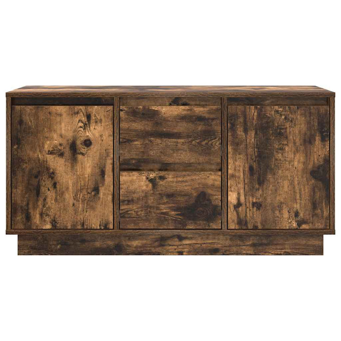 Comodă TV cu lumini LED, stejar fumuriu, 100x41x50 cm - WALTI WALTI