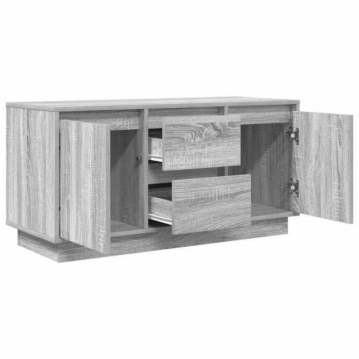 Comodă TV cu lumini LED, gri sonoma, 100x41x50 cm - WALTI WALTI