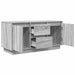 Comodă TV cu lumini LED, gri sonoma, 100x41x50 cm - WALTI WALTI