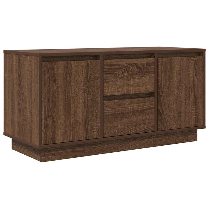 Comodă TV cu lumini LED, stejar maro, 100x41x50 cm - WALTI WALTI