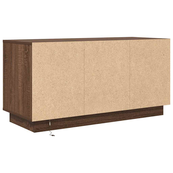 Comodă TV cu lumini LED, stejar maro, 100x41x50 cm - WALTI WALTI