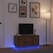 Comodă TV cu lumini LED, stejar maro, 100x41x50 cm - WALTI WALTI