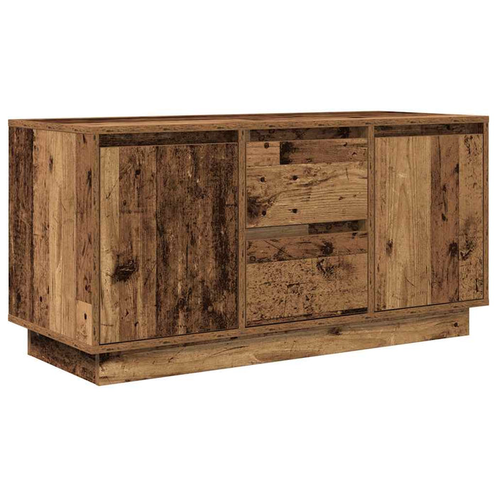 Dulap TV cu lumini LED, lemn vechi, 100x41x50 cm - WALTI WALTI
